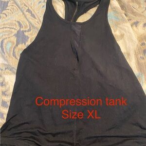 Black Racerback Athletic Tank Top